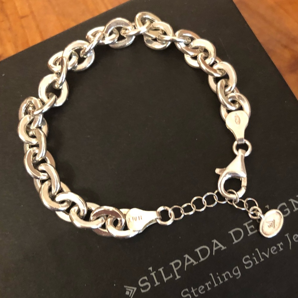 Silpada Sterling Silver Link Bracelet B3414 - Picture 2 of 8